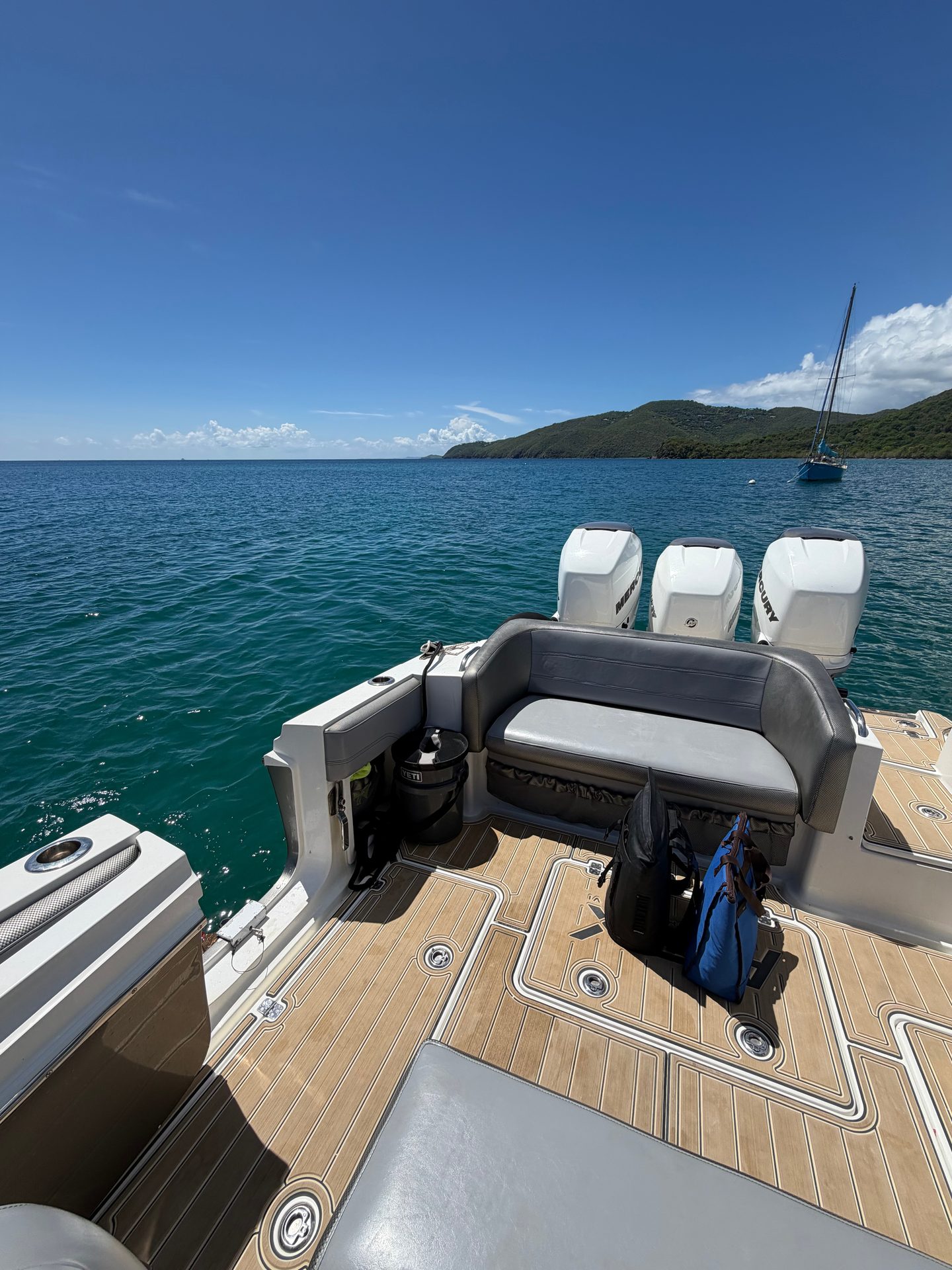 Snorkelers off the stern of the Lusso
